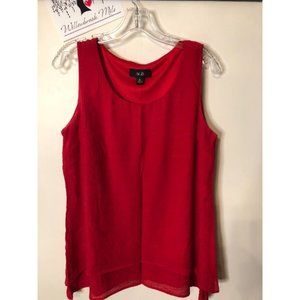 AGB Dressy Red Tank Sz Medium